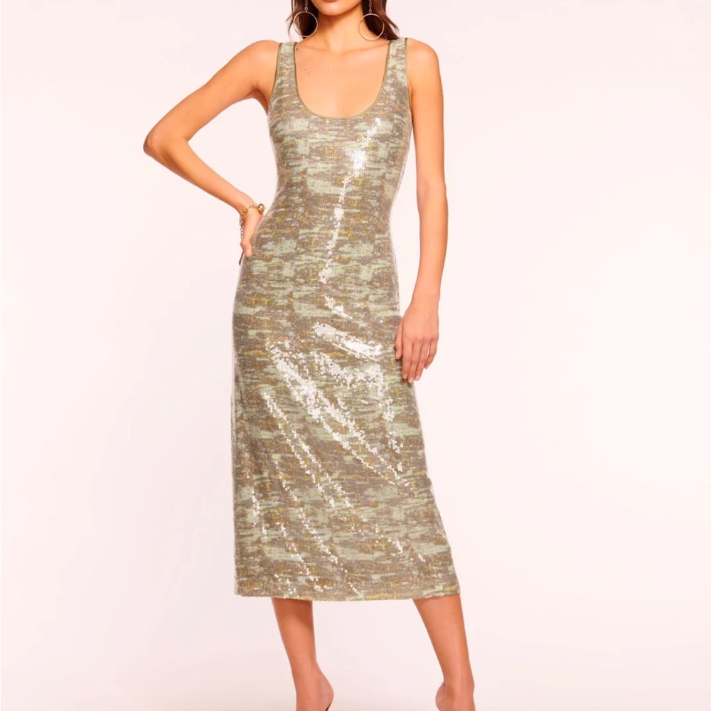 Ramy Brook Camo Sequin Dress